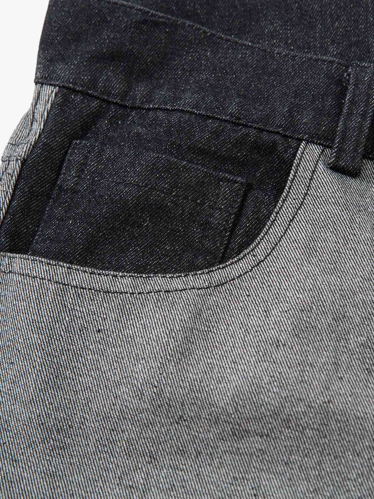 Tribal Flame Print Baggy Jeans