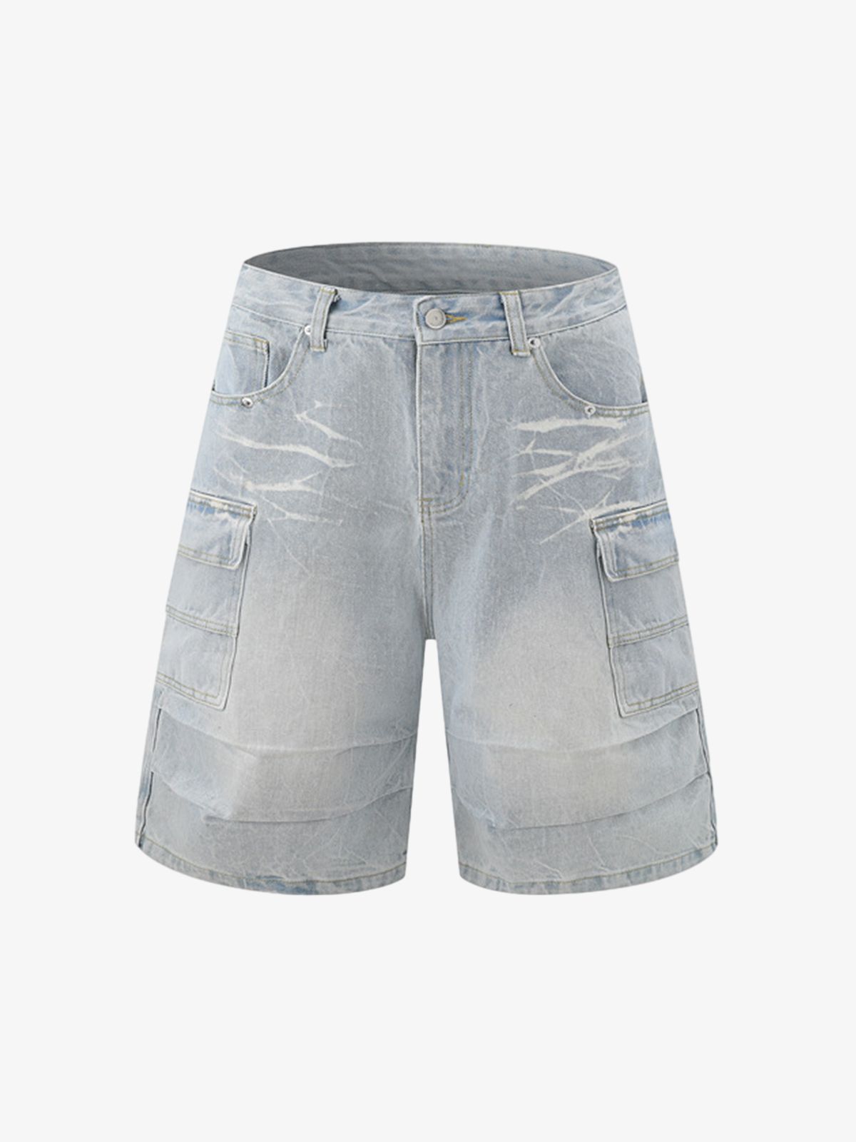 Short Sleeve Shirt & Shorts Denim Set