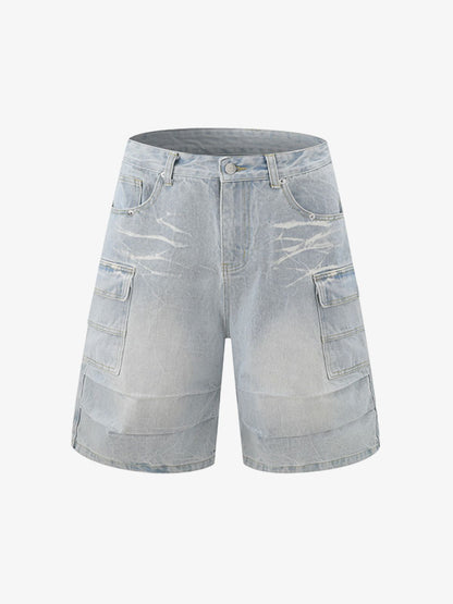 Short Sleeve Shirt & Shorts Denim Set