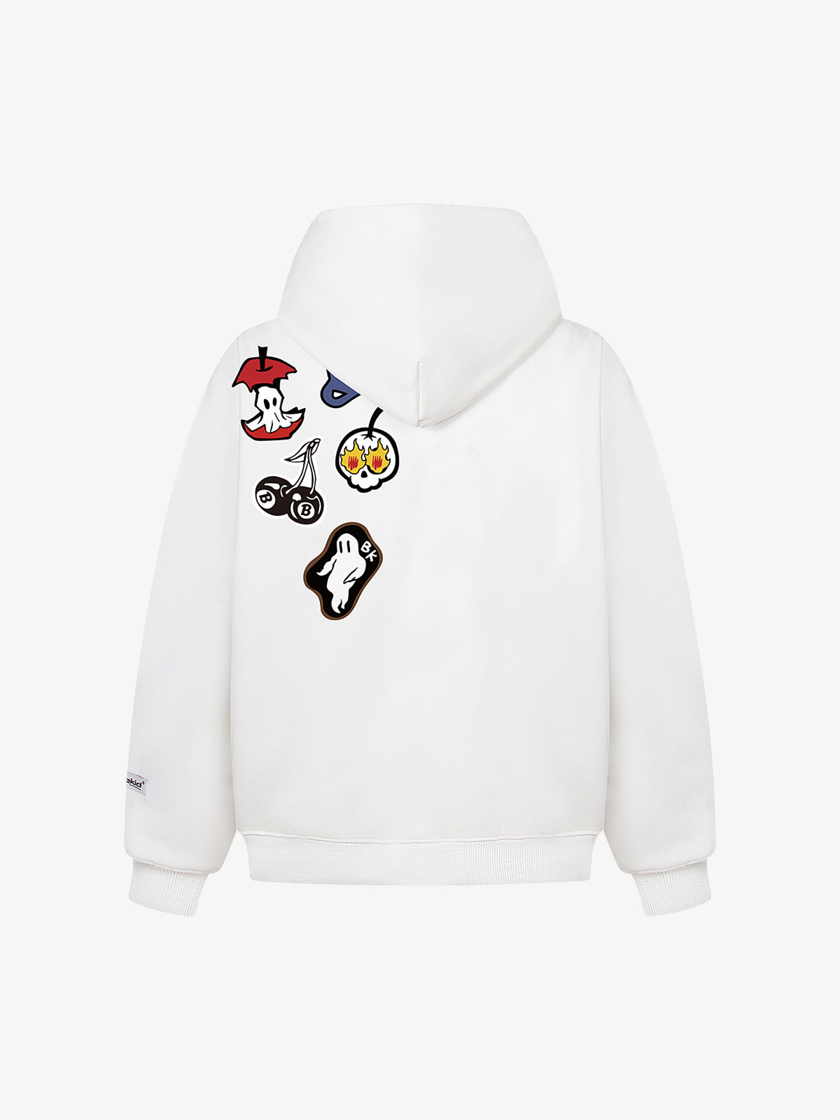 Street Embroidered Letter Badge Hoodie