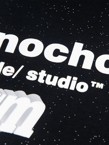 Retro Heavy Starry Sky Print Font Design Short-sleeved T-shirt