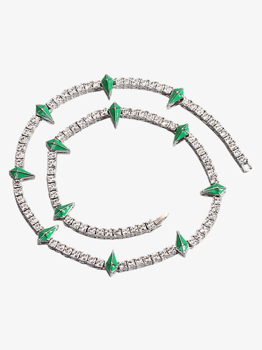 Thesupermade Hip Hop Collarbone Chain Necklace - 2221