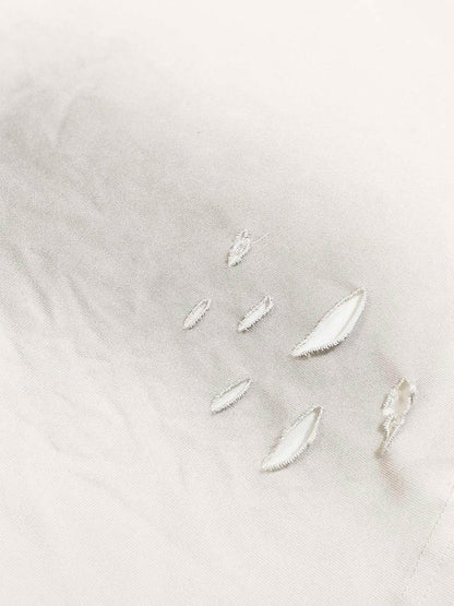 Thesupermade Distressed Hole Print Long-sleeved T-shirt