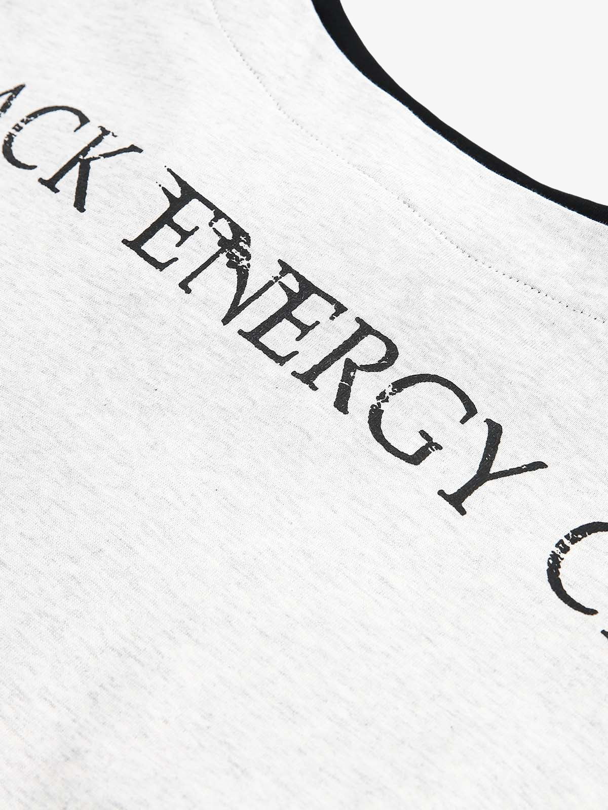 Retro Portrait Print Faux Two-Piece Long Sleeve T-Shirt - 2316