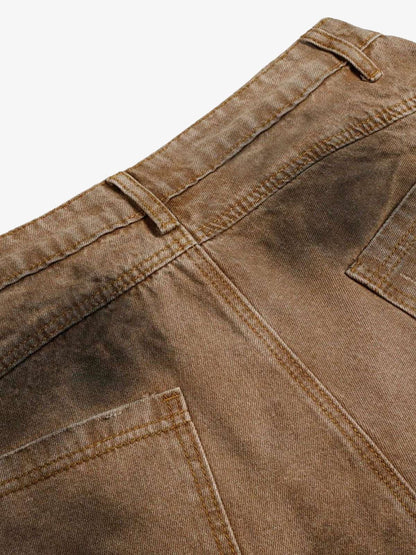 Street Ripped Dirty Dye Jeans