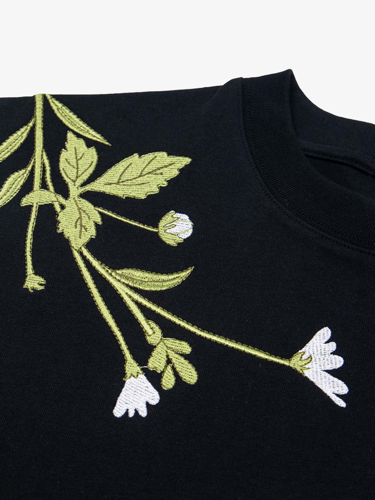 Floral Embroidered Oversized Short Sleeve T-Shirt