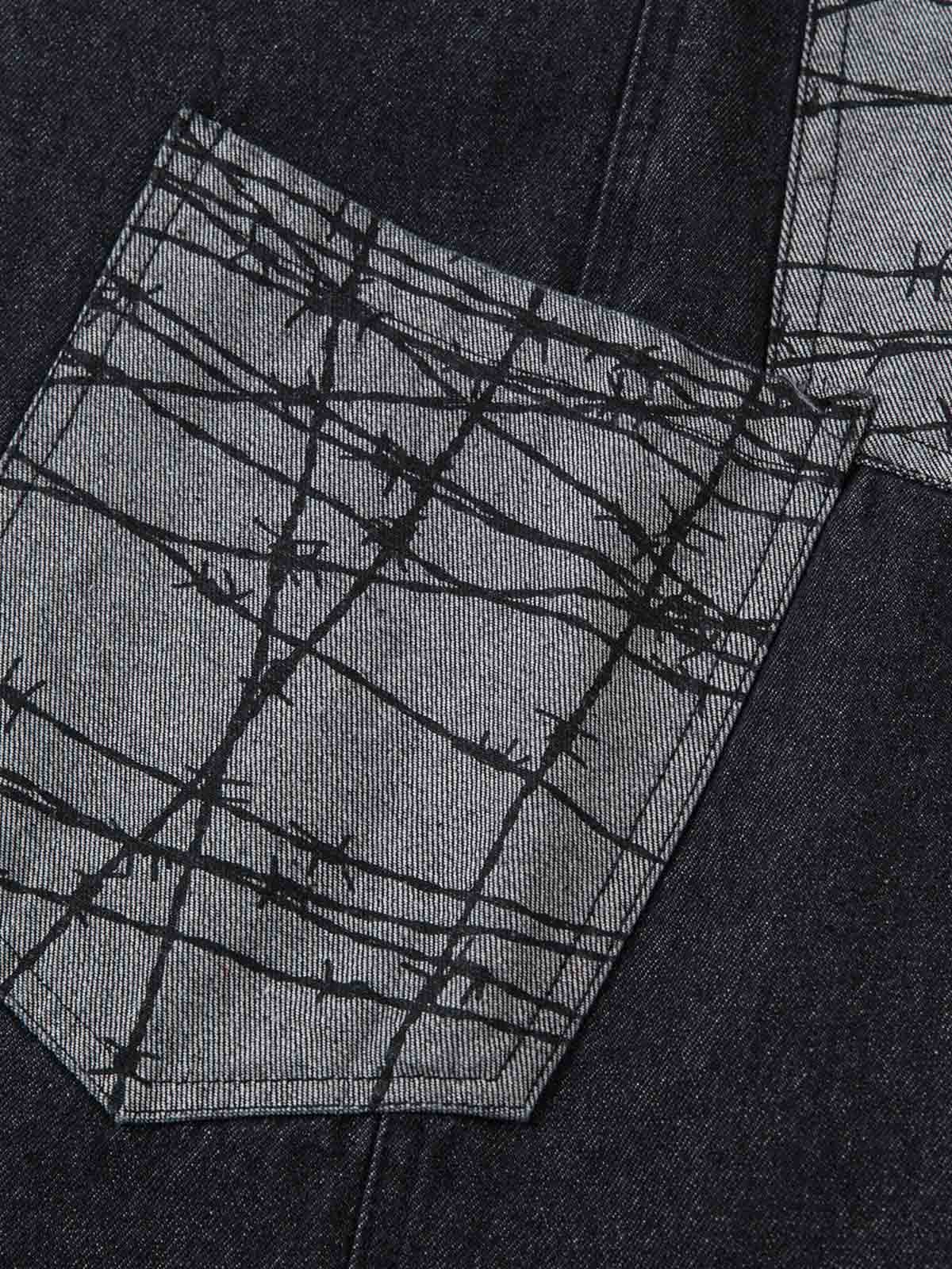 Patch Pocket Baggy Jeans