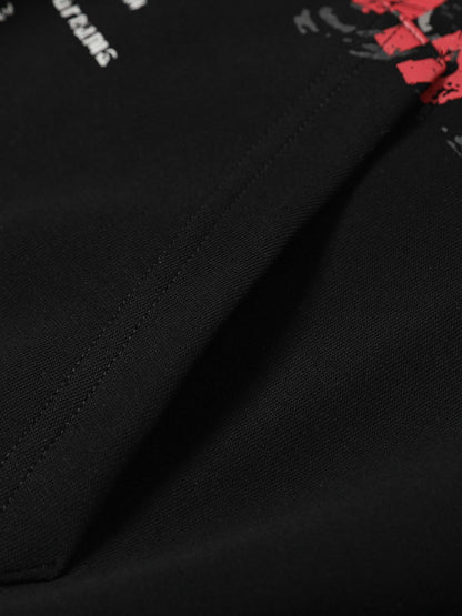 Street Faux Two-Piece Suede Hoodie