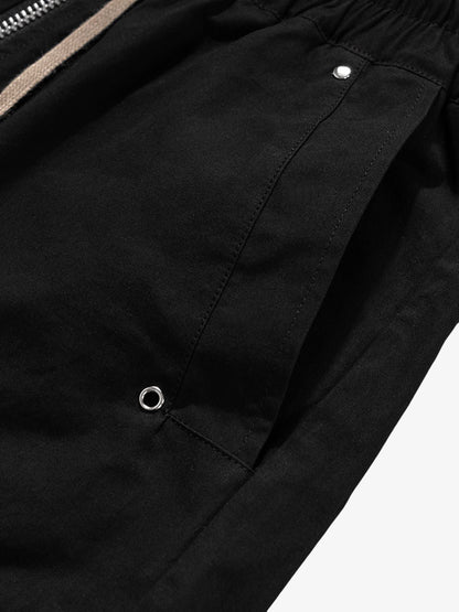 RO Style Multi-Pocket Baggy Flared Pants - 2321