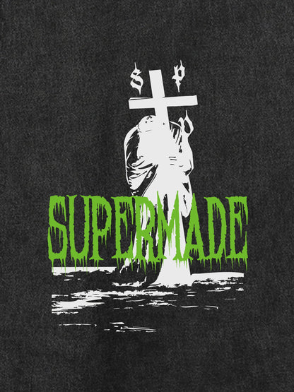 Original Edgy Cross Graphic Vest