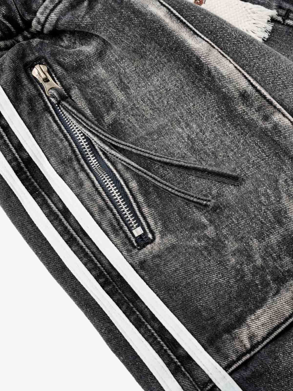 Distressed Cargo Denim Shorts - 2378