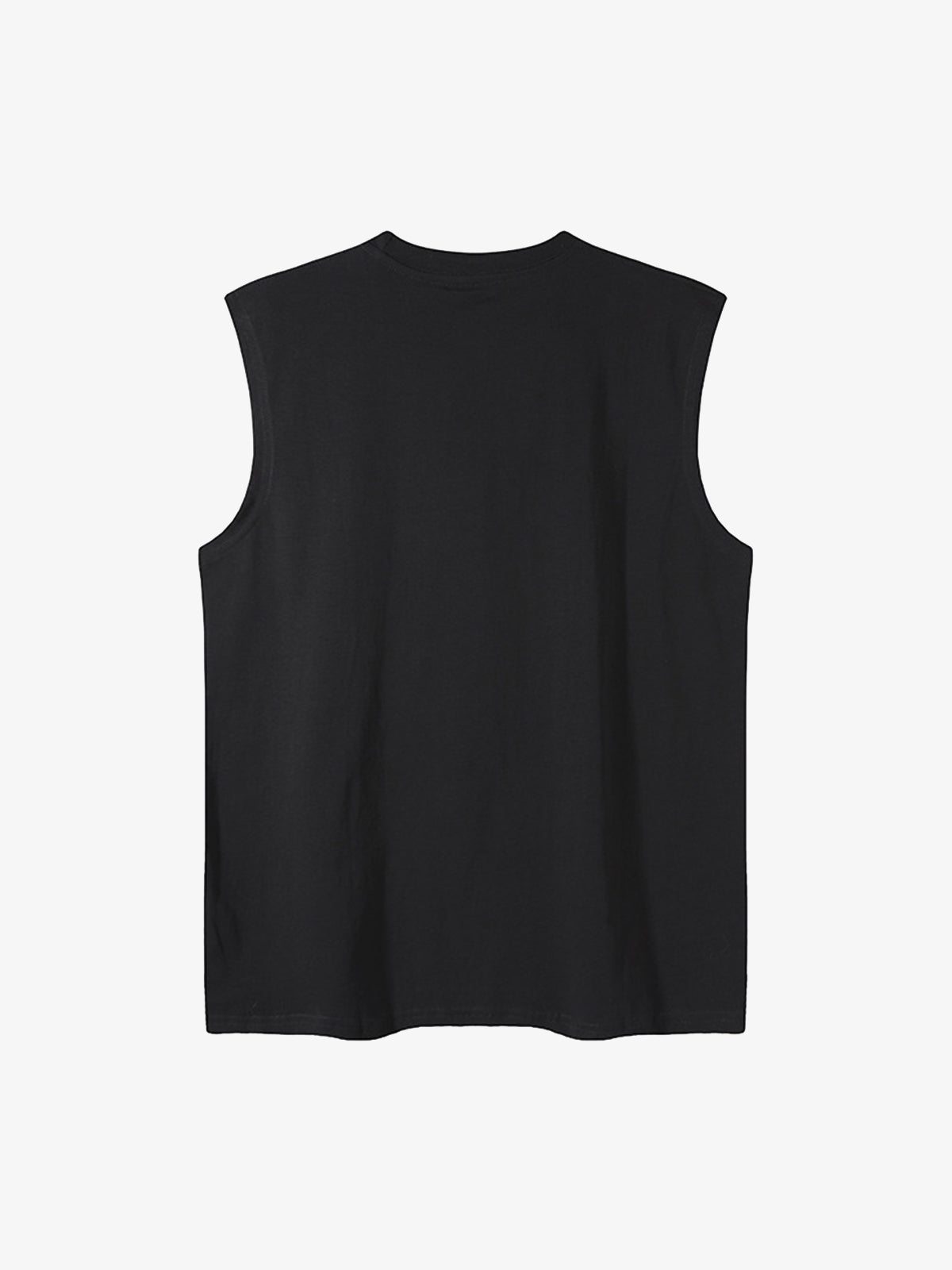 Graphic Rock Singer Print Metal Tag Vest