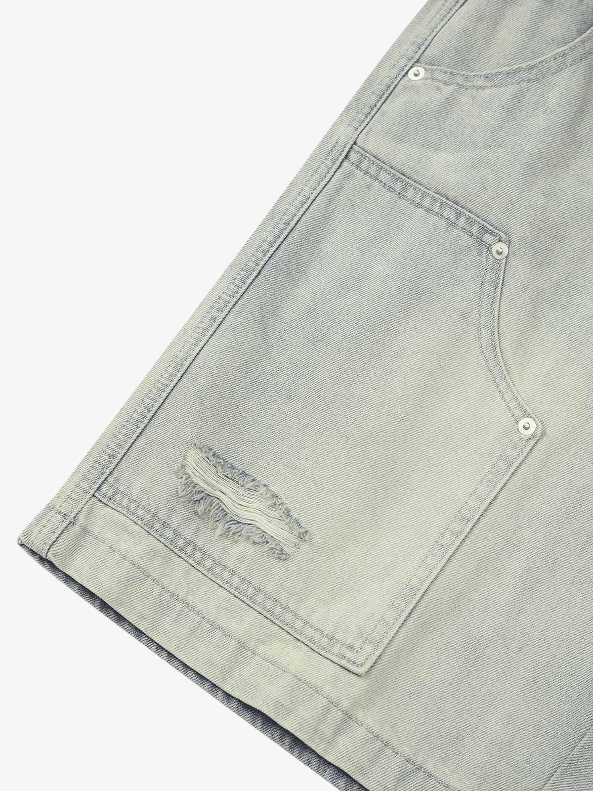 Thesupermade Retro Washed Hip-Hop Shorts