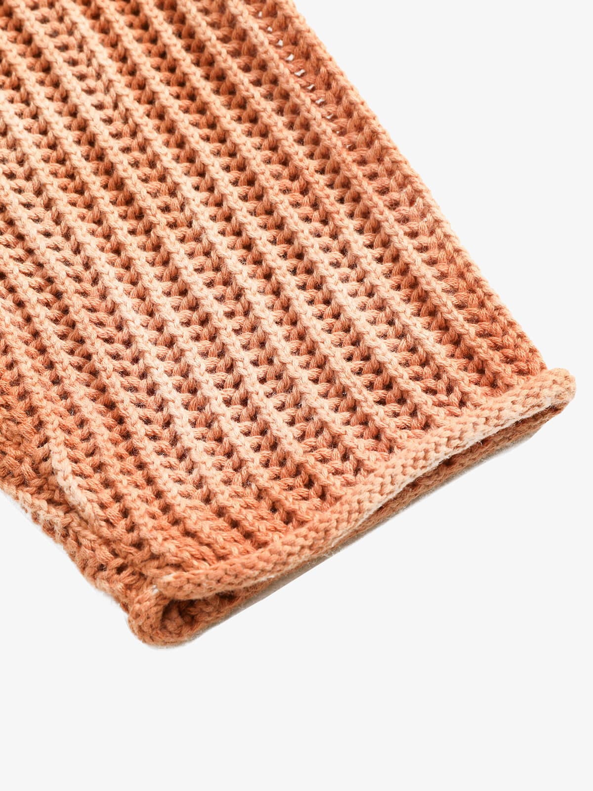 Gradient Ombre Knit  Crew Neck Sweater