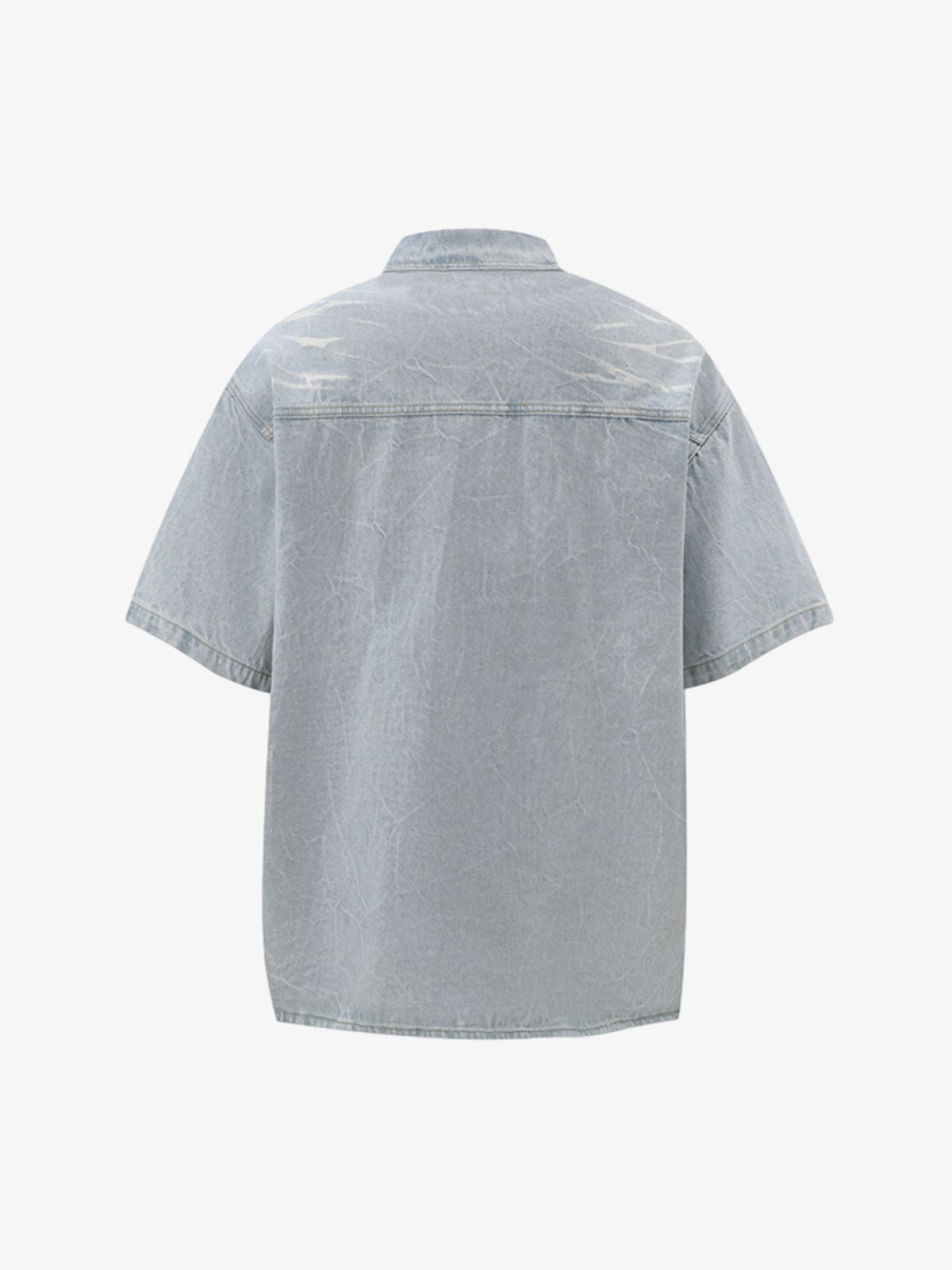 Short Sleeve Shirt & Shorts Denim Set