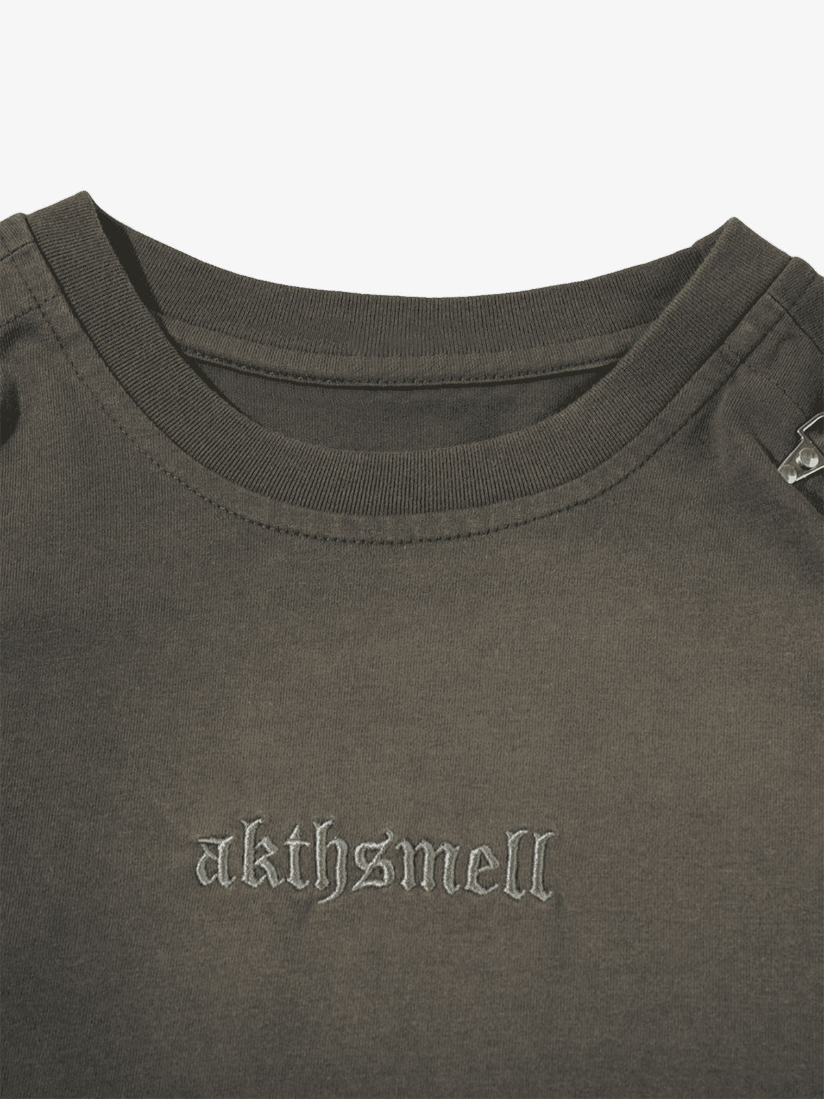 Thesupermade Washed Embroidered Street Rap T-Shirt - 2102