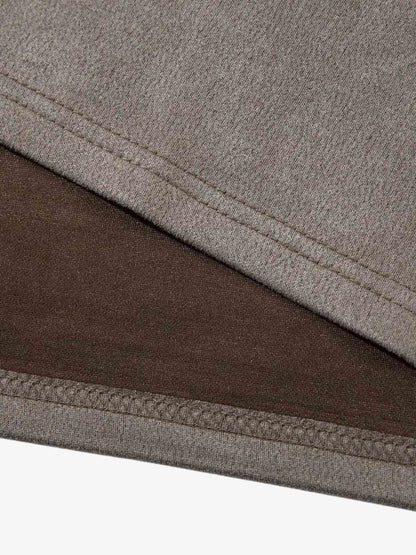 Thorn Embroidery Suede T-Shirt