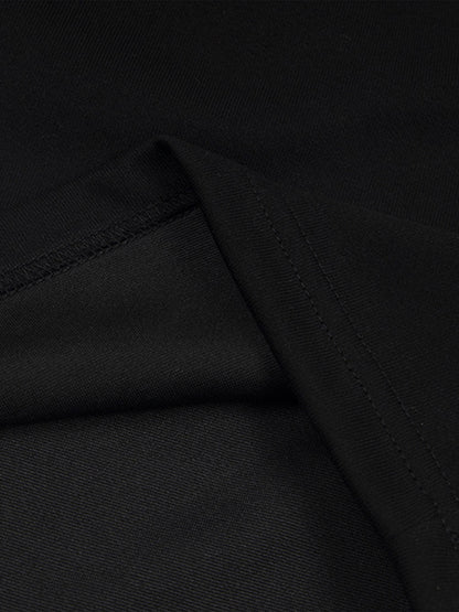 Elastic Letter Double Waist Shorts