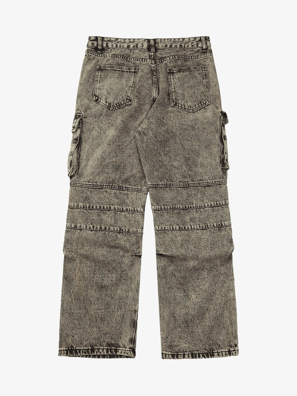 Thesupermade American Street Style Washed Distressed Work Jeans - 2354