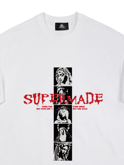 Mary Vintage-Inspired Graphic Design T-Shirt