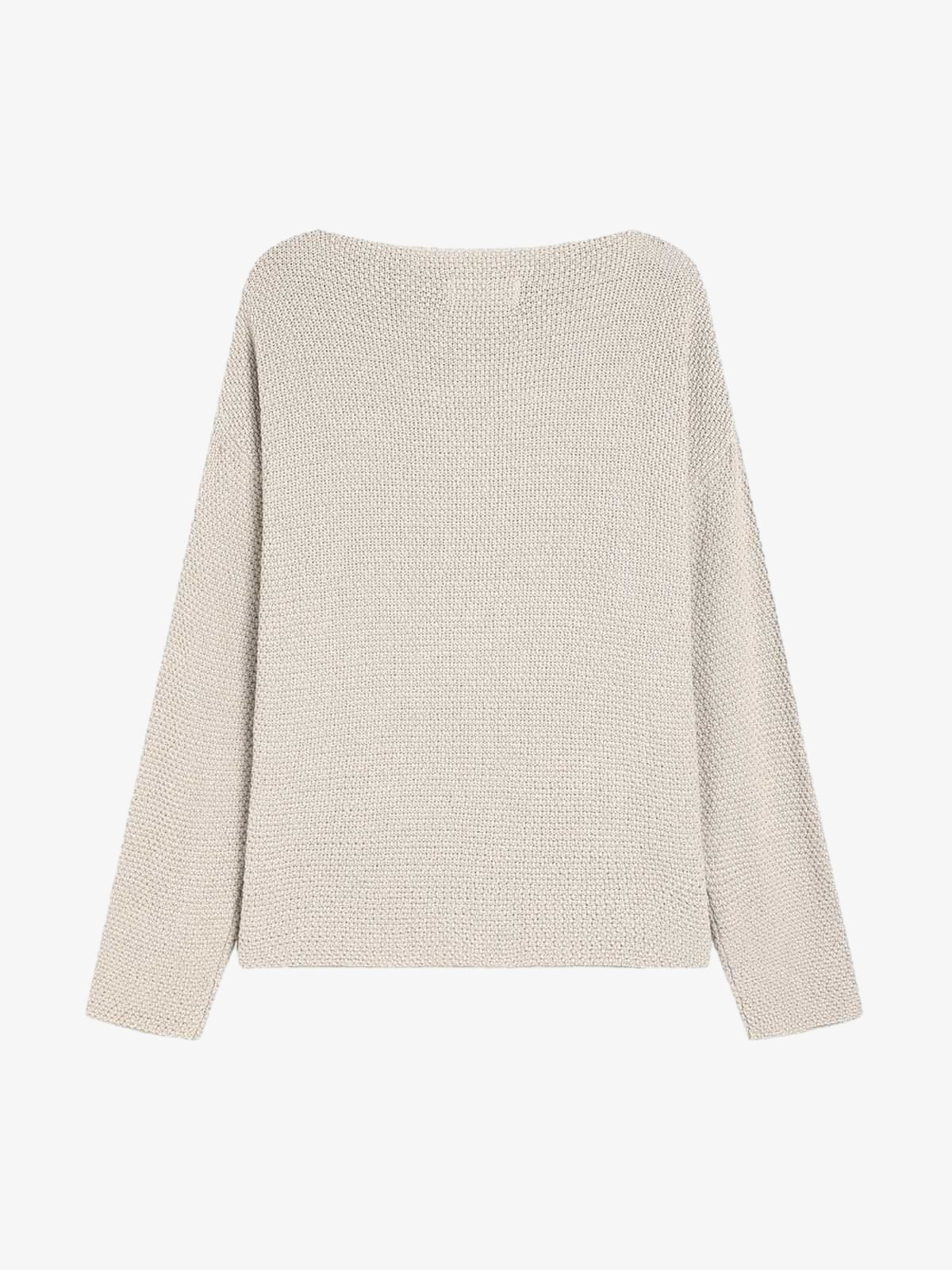 Thesupermade Star Cutout Boatneck Sweater