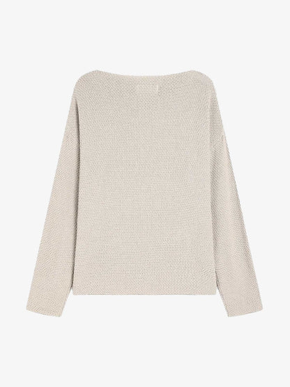 Thesupermade Star Cutout Boatneck Sweater