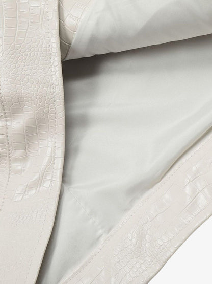 Thesupermade Star Embroidered PU Leather Jacket - 2358