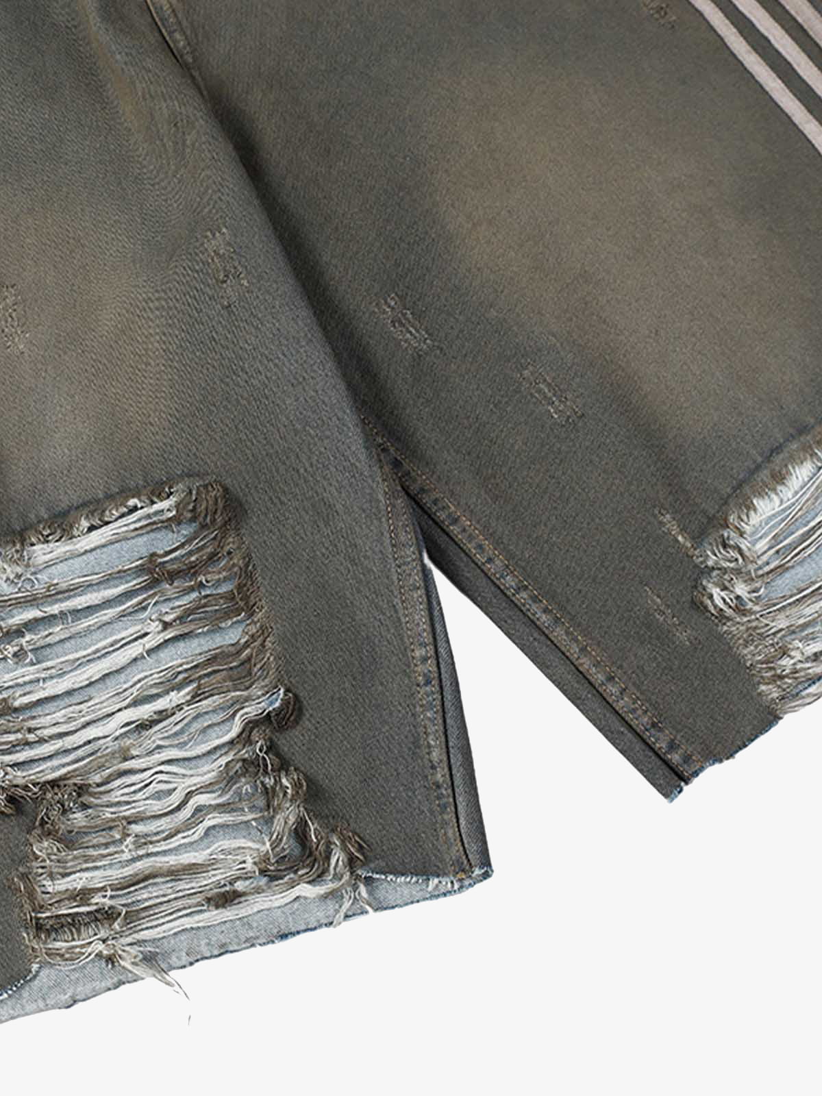 Ripped Dirty Dyed Stripped Jorts