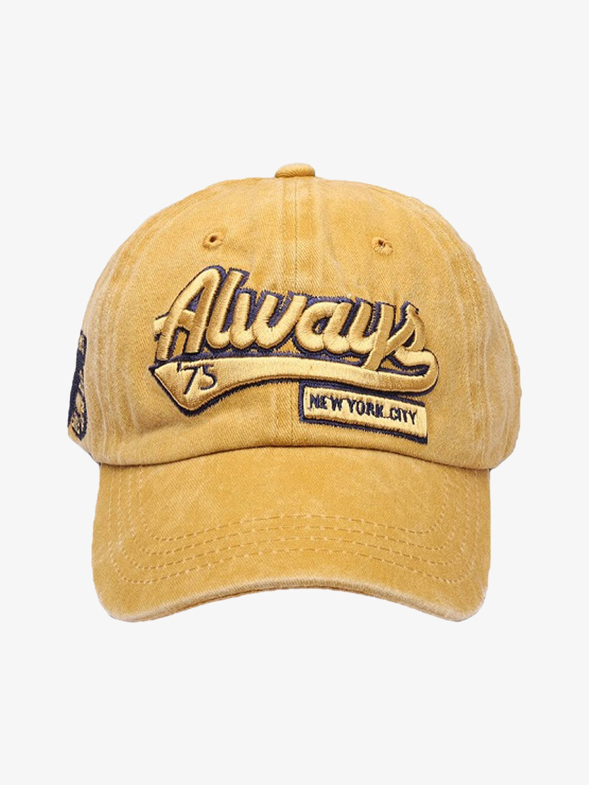 Thesupermade Vintage Embroidered Denim Washed Baseball Cap