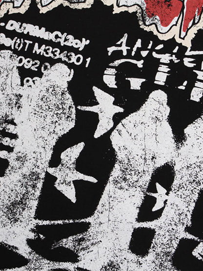 Graphic "BREAK" Print T-Shirt