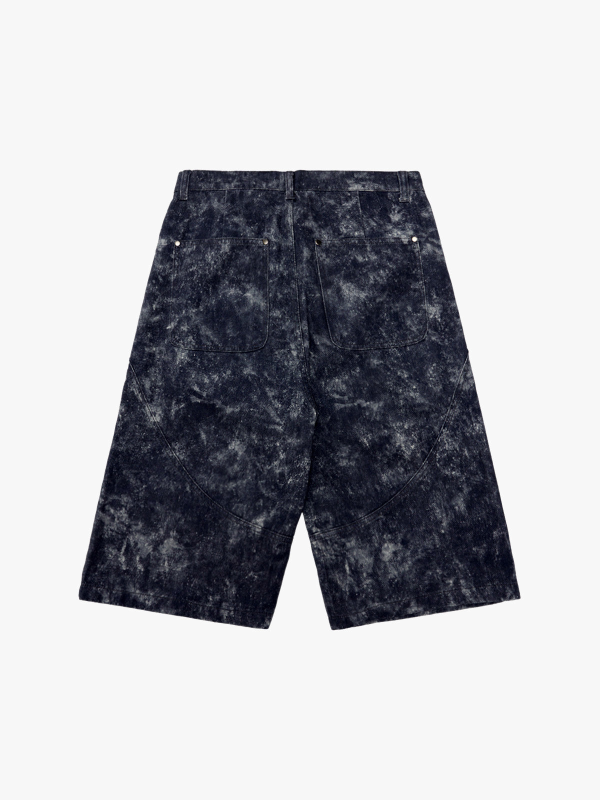 Original Oversized Denim Hoodie And Shorts Set