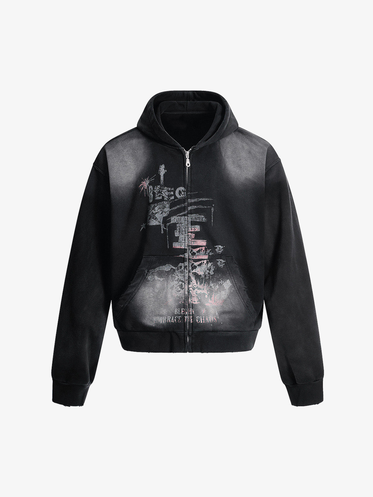 Street Spray Paint Print Hoodie