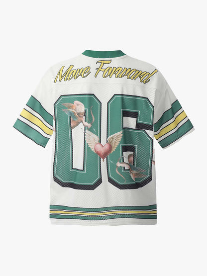 Sports Jersey V-Neck T-Shirt 