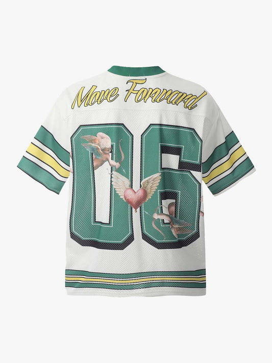 Sports Jersey V-Neck T-Shirt 