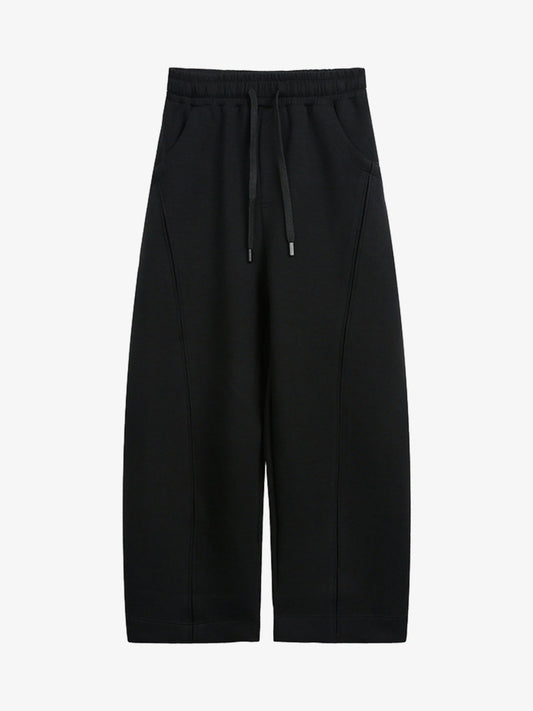 Deconstructed Split Drawstring Casual Sweatpants 