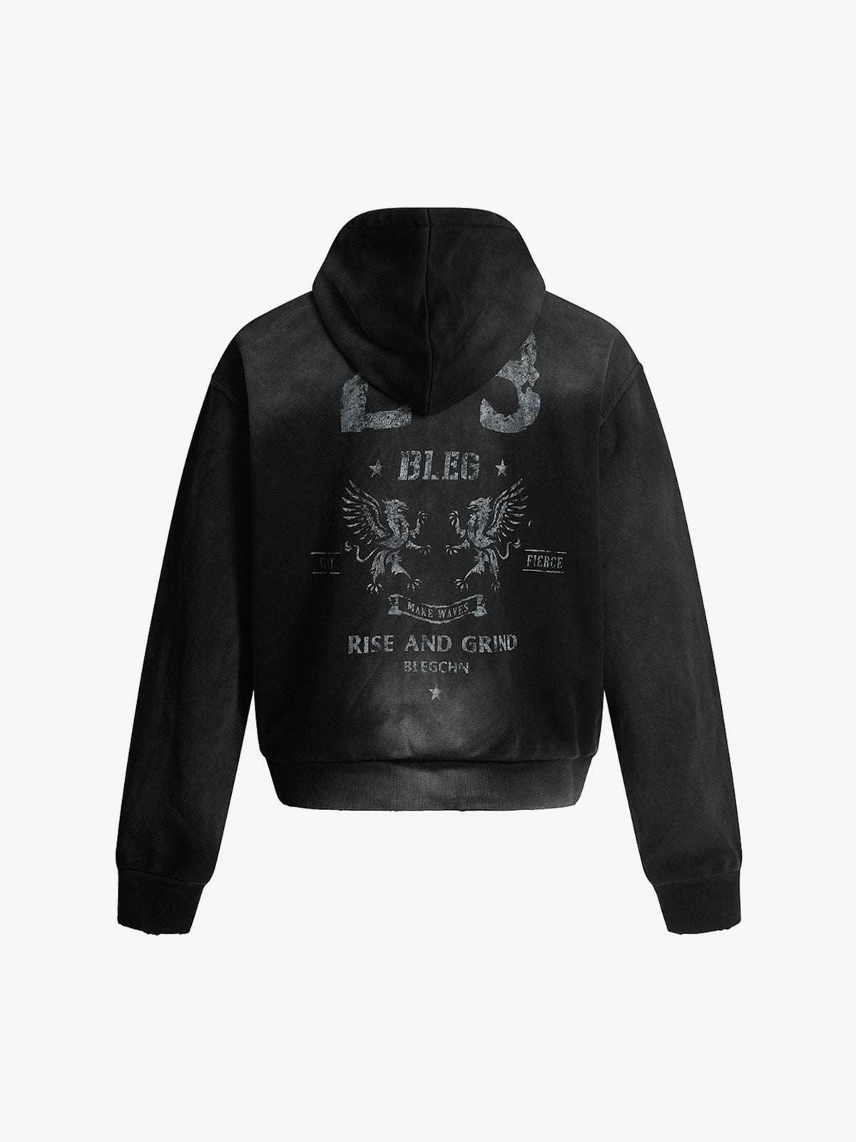 Street Spray Paint Print Hoodie