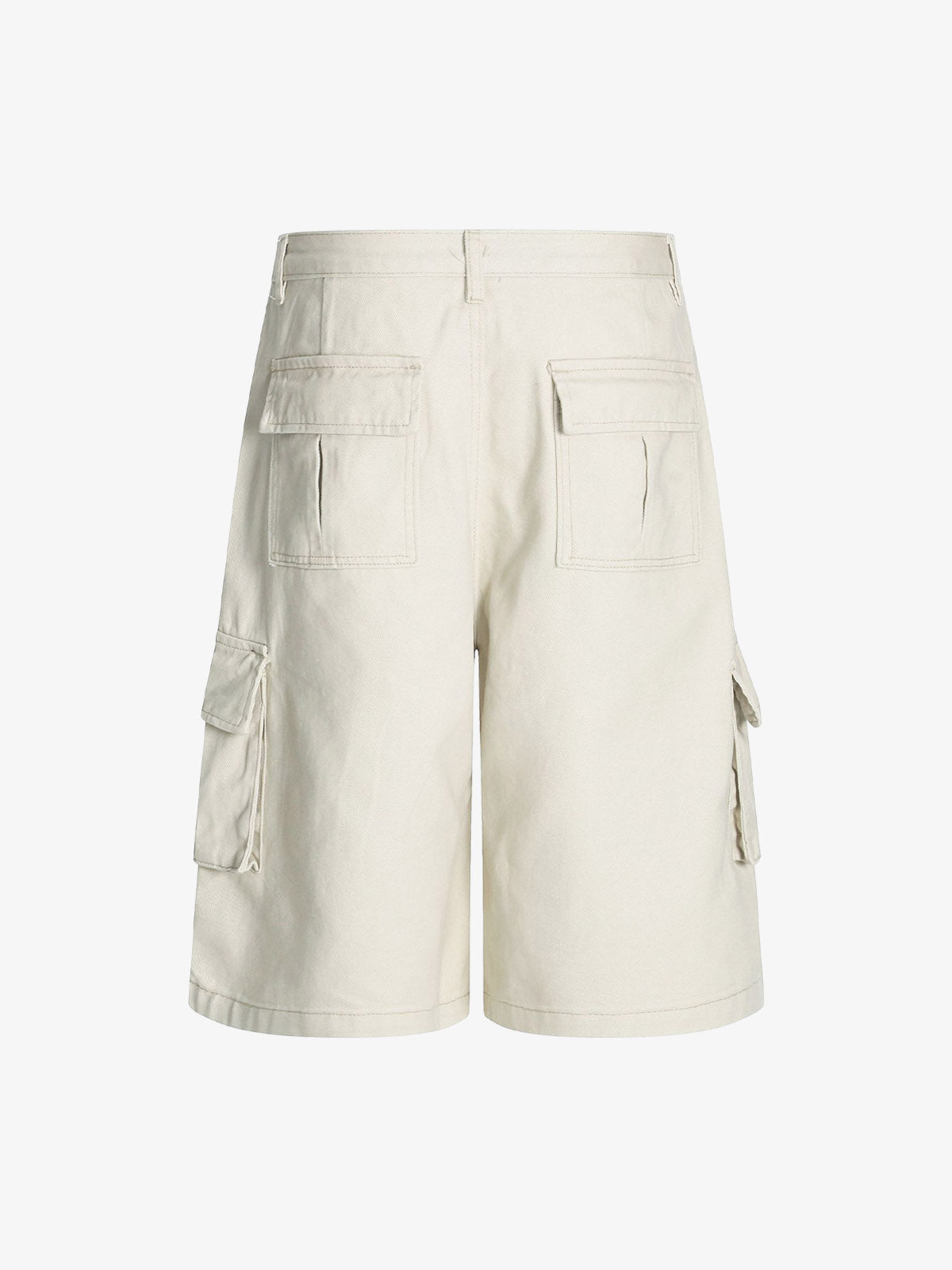 Adjustable Drawstring Cargo Jort 