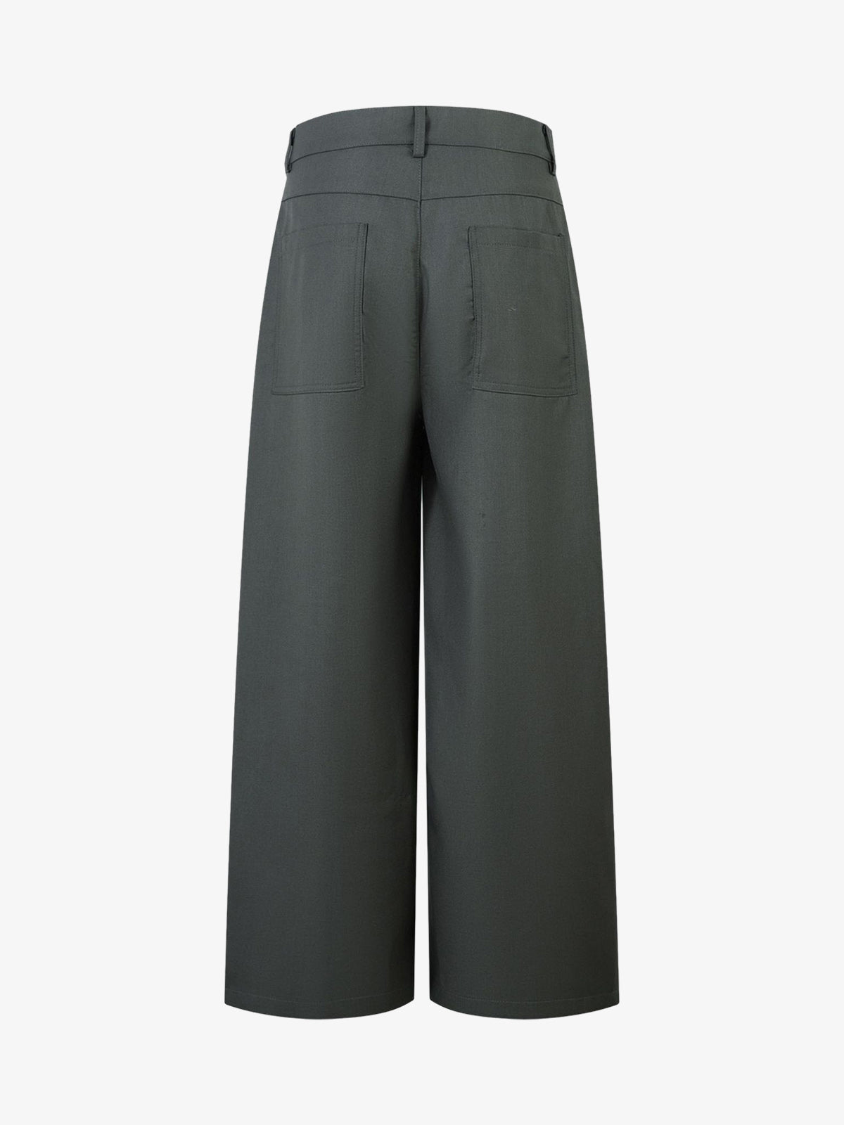 Double-Button Design Pleated Suit Casual Pants 