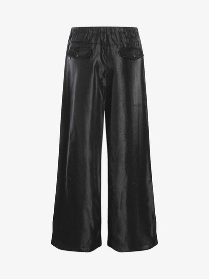 High Street Rivet Pleated Workwear Multi-pocket Casual Pants 