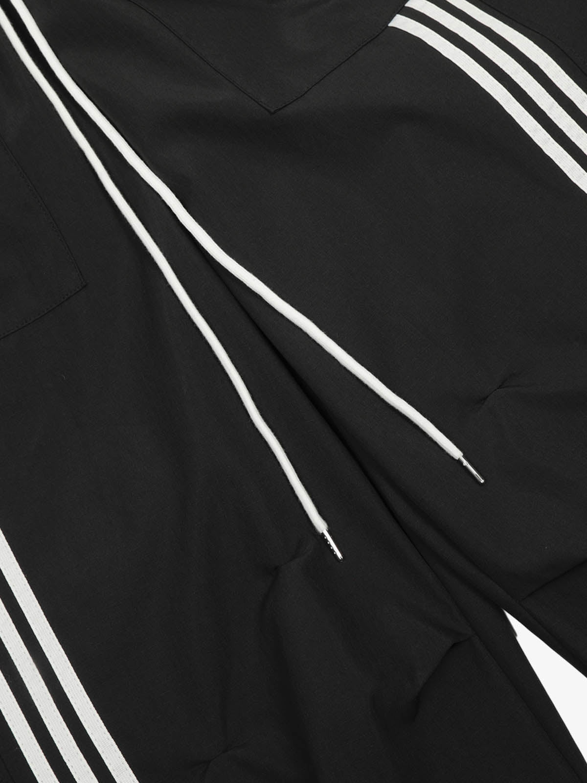 Cotton-Blend Track Suit Set with White Stripes - Oversized Zip-Up Jacket and Wide-Leg Pants?