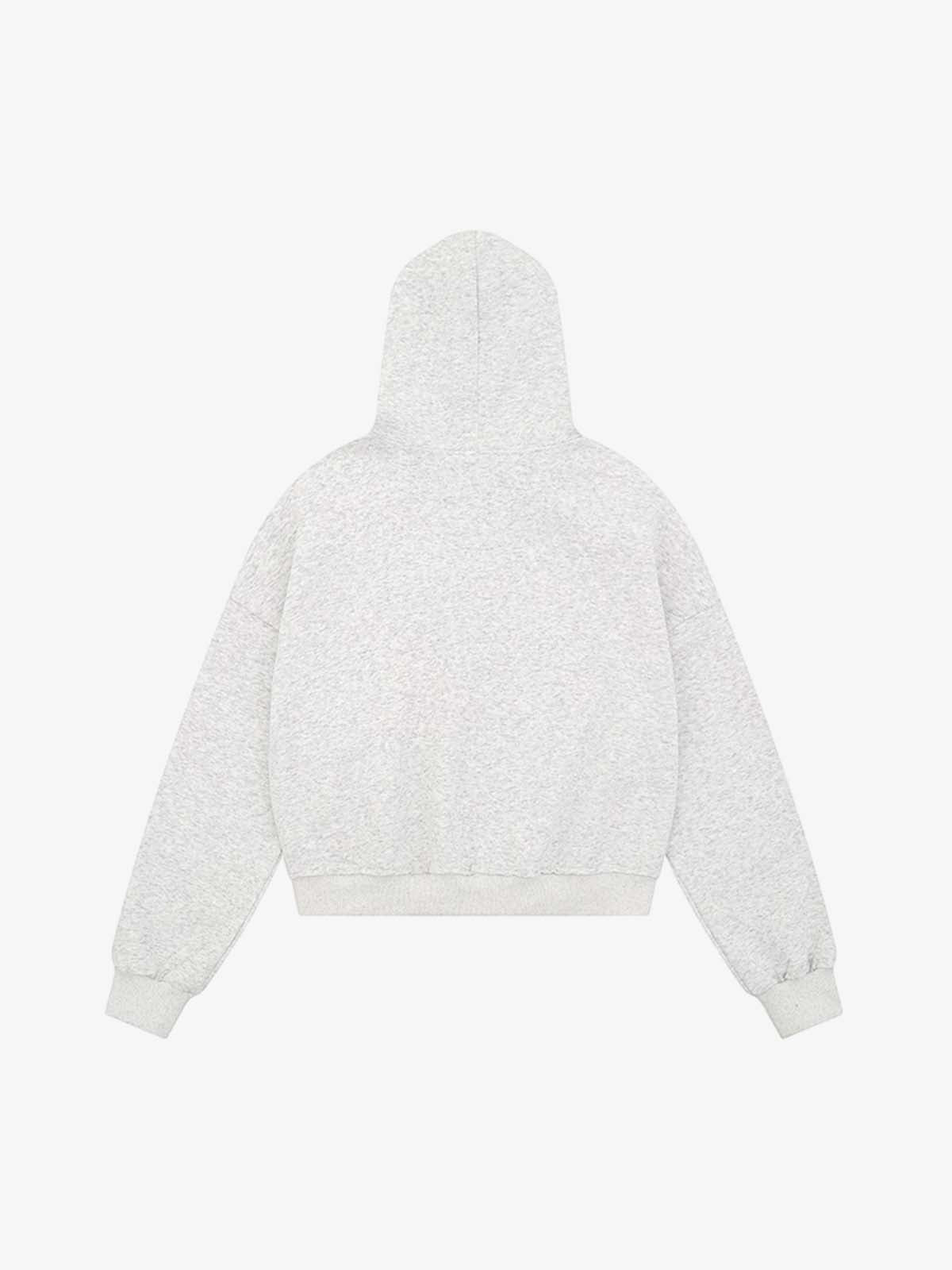 Street Hip-Hop Rhinestone Cropped Hooded Sweatshirt
