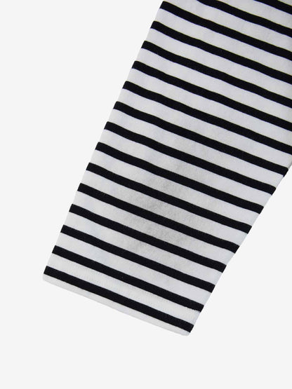 Supermade Distressed Cage Striped Long-Sleeve T-Shirt?