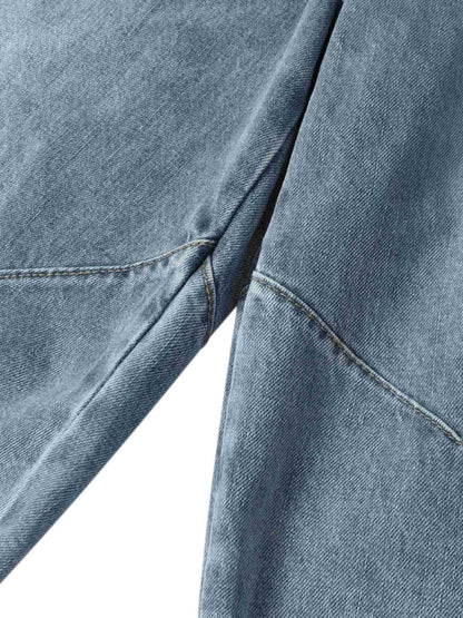 Distressed Ripped Deconstructed Split Barrel Jorts 