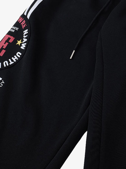 Retro Striped Double Waist Pants 