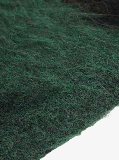 Embroidered Camouflage Shaggy Knitted Sweater