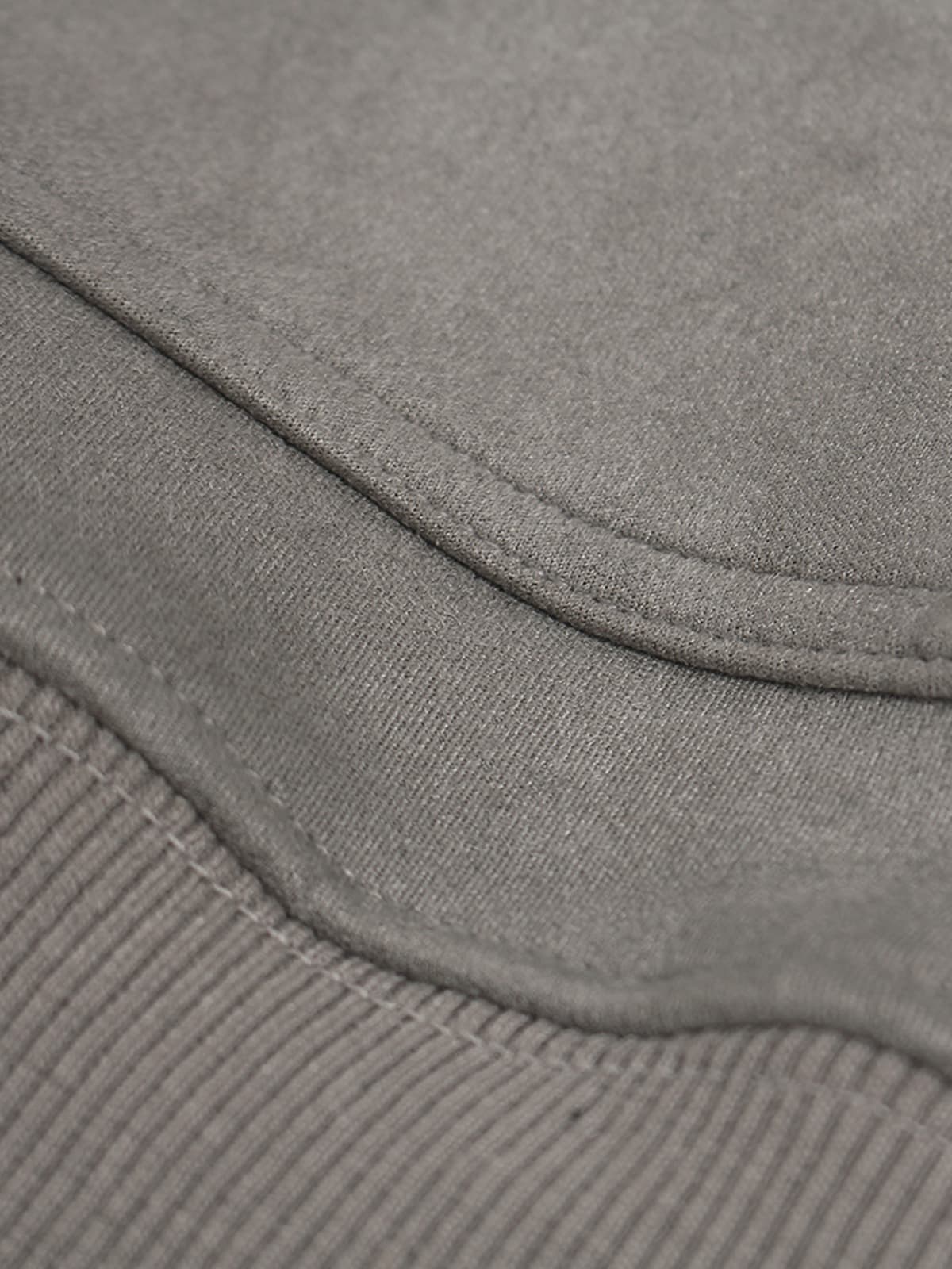 Suede Large Pocket Faux Two-Piece Zipper Short Jacket 