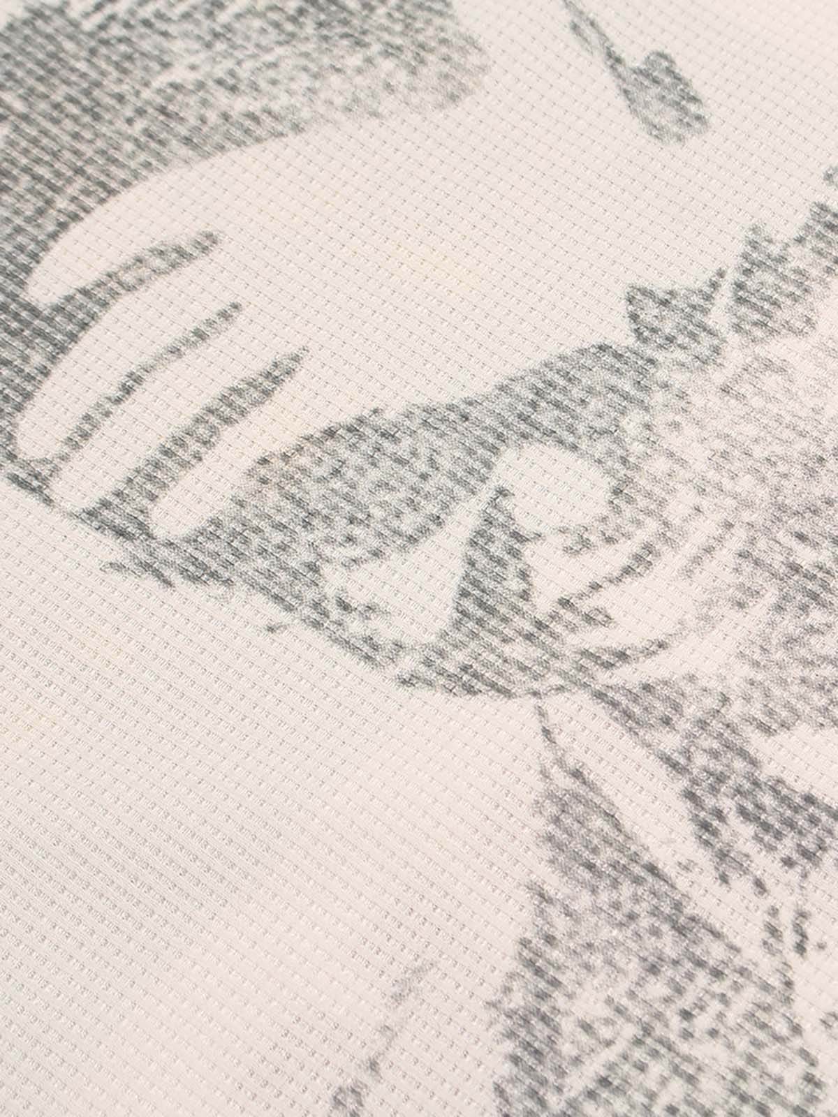 Retro Portrait Letter Print Long-sleeved T-shirt 