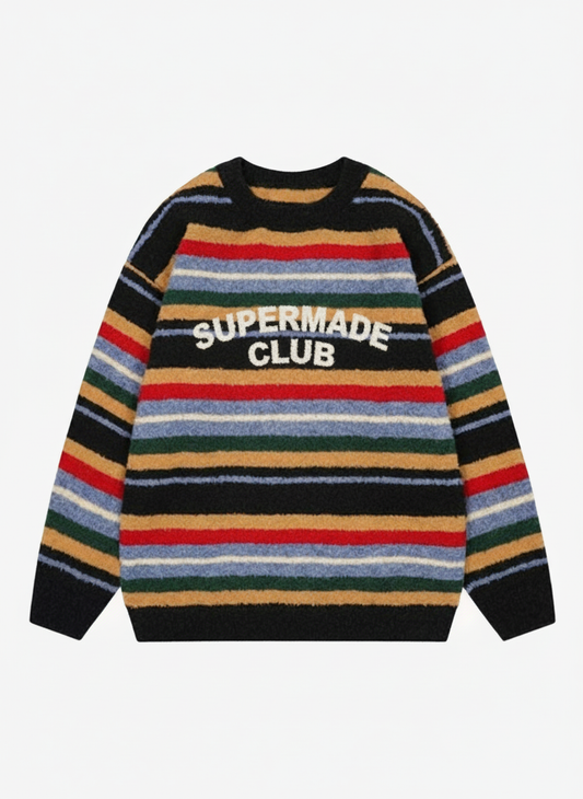 Thesupermade Vintage Striped Sweater - 2344