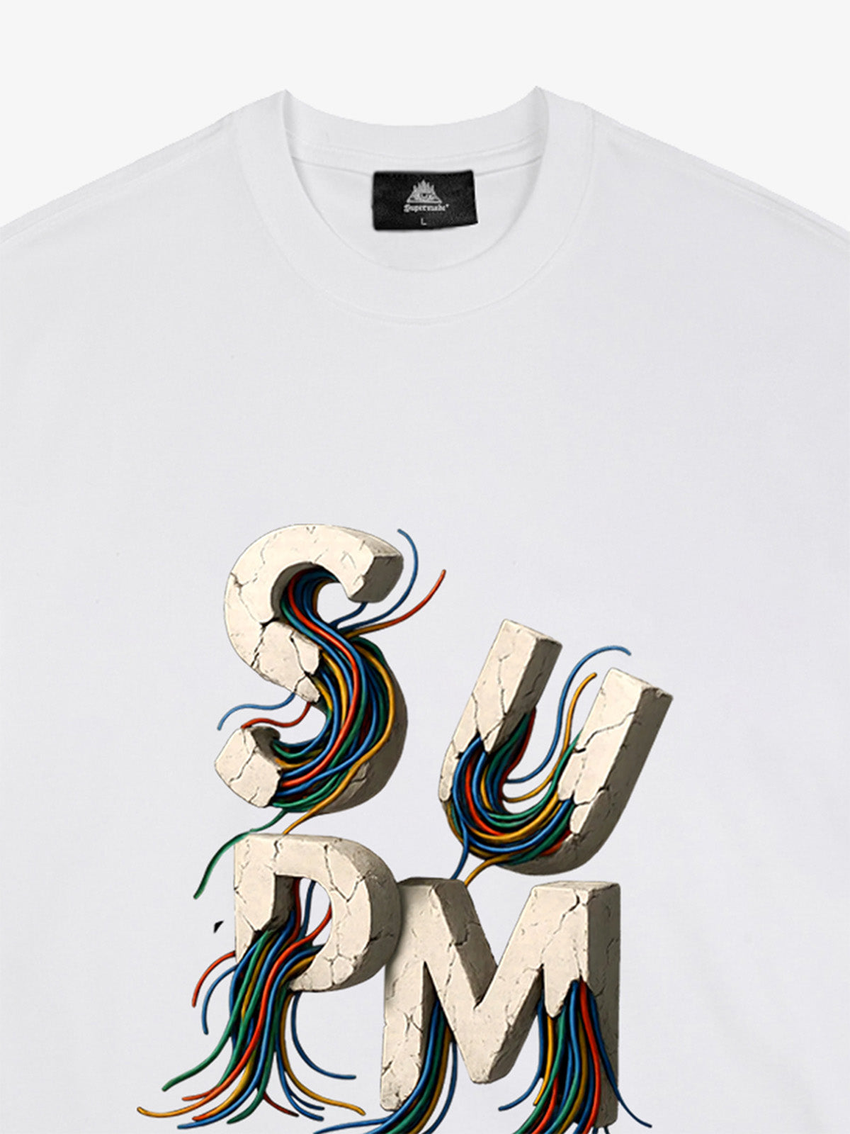 supm cable graphic T-shirt 