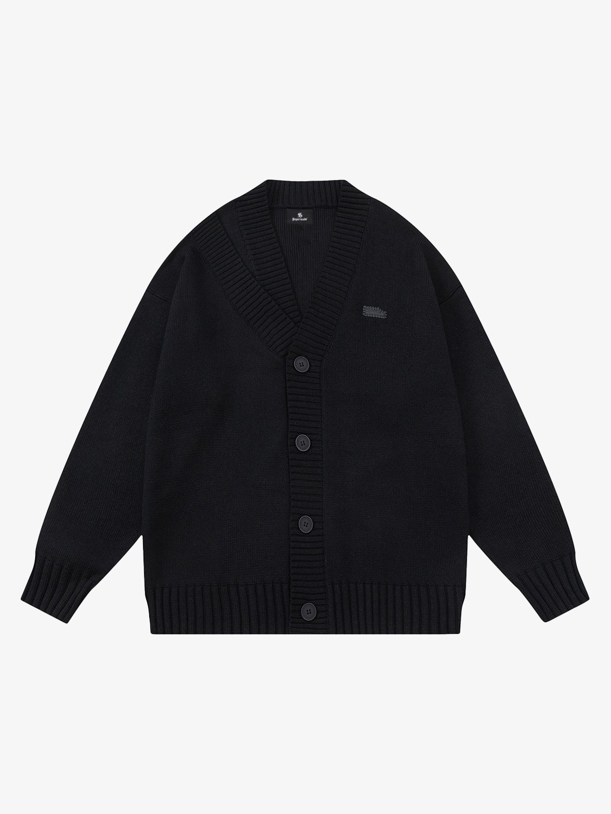 Cotton Blend Oversized V-Neck Cardigan Sweater for Men and Women 